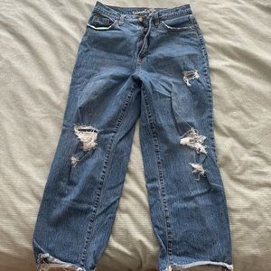 “Vintage straight” denim jeans